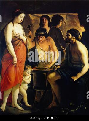 Le Nain Brothers - Venere Vulcan S Forge 1641 Foto Stock