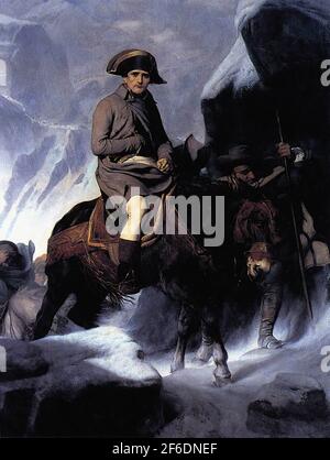 Paul Delaroche - Bonaparte attraversamento delle Alpi 1848 Foto Stock