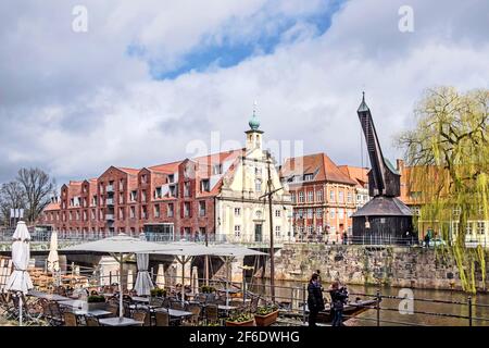 Lueneburg, città anseatica in Bassa Sassonia, Lüneburg, alte Hansestadt nel Land della Bassa Sassonia Foto Stock
