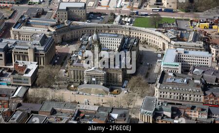 Vista aerea di Bolton Town Hall Foto Stock
