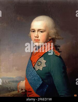 Vladimir Borovikovski - Ritratto Granduca Konstantin Pavlovich 1795 Foto Stock