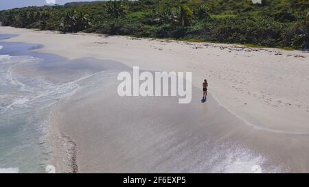 Bella spiaggia tropicale Zoni situato a Culebra Puerto Rico. Foto di alta qualità Foto Stock