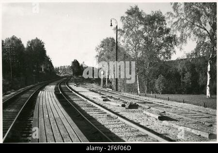 Buke Yard alla stazione di Lottefors. Foto Stock