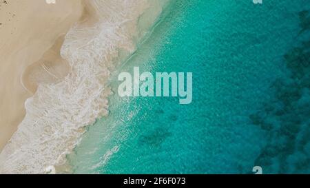 Bella spiaggia tropicale Zoni situato a Culebra Puerto Rico. Foto di alta qualità Foto Stock