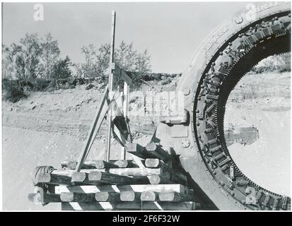 La bomba sospesa sullo statore. Foto Stock