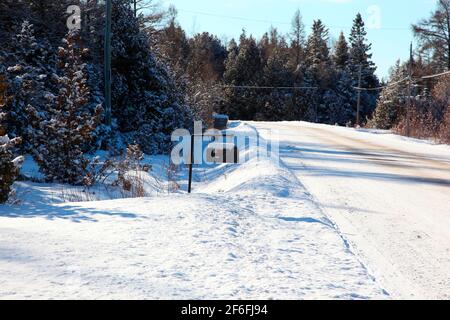 inverno canadese Foto Stock
