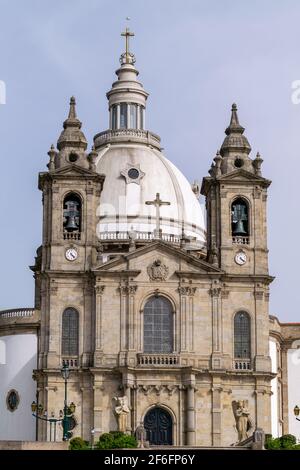 Santuário Nossa Senhora do Sameiro, culto Mariano. Santuario di Sameiro a Braga, Portogallo, culto di Holly Mary. Foto Stock