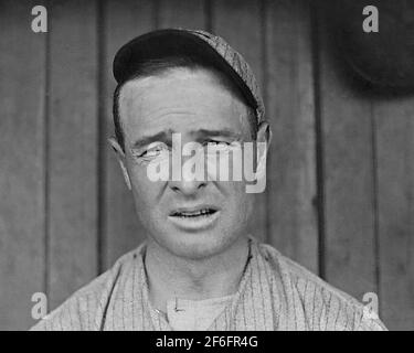 Frank Chance, primo uomo di base per i Chicago Cubs, 1910. Foto Stock