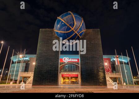 La Stark Arena, Belgrado Arena, arena polivalente al coperto a Belgrado, Serbia il 27 marzo 2021 Foto Stock