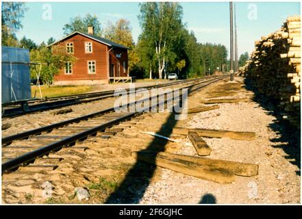 Stazione di Malungsfors. Foto Stock