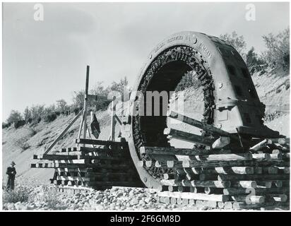 La bomba sospesa sullo statore. Foto Stock