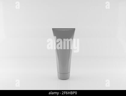 Pacchetto cosmetico pronto per l'illustrazione mockup base.3d Foto Stock