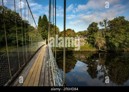 Betws Y Coed; Afon Conwy; Galles Foto Stock