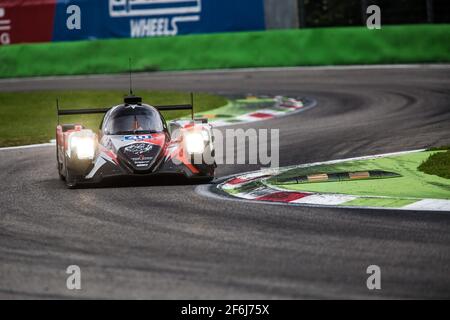 40 ALLEN James (aus), MATELLI Franck(fra), BRADLEY Richard (gbr), Oreca 07 Gibson team Griff, azione nel corso del Campionato europeo FIA le Mans Series ELMS 2017 4 ore a Monza, Italie, dal 12 al 14 maggio - Foto Thomas Fenetre/DPPI Foto Stock