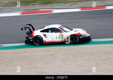 91 LIETZ Richard (aut), MAKOWIECKI Frederic (fra), Porsche 911 RSR del team Porsche GT, in azione durante il Campionato Mondiale FIA WEC Endurance 2017 6 ore di Nurburgring, Germania, dal 14 al 16 luglio - Foto Clemente Marin / DPPI Foto Stock