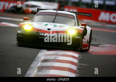 91 LIETZ Richard (aut), MAKOWIECKI Frederic (fra), Porsche 911 RSR del team Porsche GT, azione durante il Campionato Mondiale FIA WEC Endurance 2017, 6 ore del Messico dal 1 al 3 settembre - Foto Clemente Marin / DPPI Foto Stock