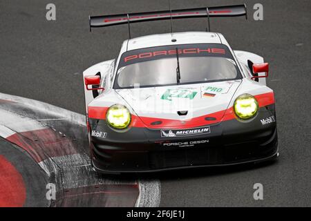 91 LIETZ Richard (aut), MAKOWIECKI Frederic (fra), Porsche 911 RSR del team Porsche GT, azione durante il Campionato Mondiale FIA WEC Endurance 2017, 6 ore del Messico dal 1 al 3 settembre - Foto Clemente Marin / DPPI Foto Stock