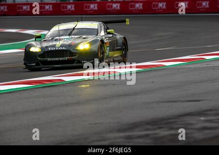 97 TURNER Daren (gbr), ADAM Jonny (gbr), SERRA Daniel (bra), Aston Martin Vantage team Aston Martin Racing, azione durante il Campionato Mondiale FIA WEC Endurance 2017, 6 ore del Messico dal 1 al 3 settembre - Foto DPPI Foto Stock