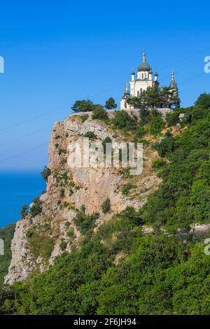 Ucraina, Crimea, Foros, la Chiesa di Foros Foto Stock