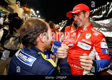 PIER GUIDI Alessandro (ita), Ferrari 488 GTE team AF Corse, ambiance ritratto campione del mondo nel Campionato Mondiale FIA WEC Endurance 2017, 6 ore del Bahrain dal 15 al 18 novembre sul circuito Internazionale di Sakhir - Foto Florent Gooden/DPPI Foto Stock