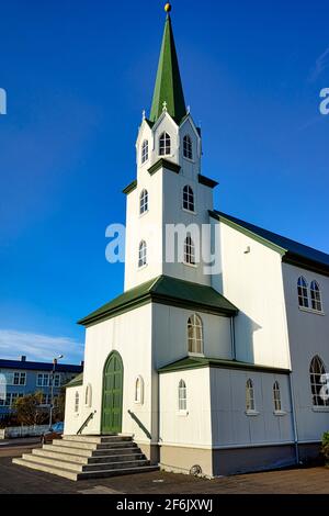 Frikirkjan Reykjavik Chiesa luterana. Islanda Foto Stock