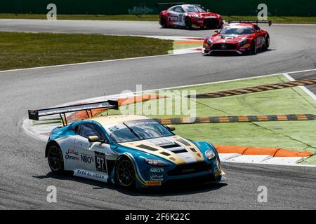 97 al HARTHY Ahmad, ADAM Jonny (gbr), Aston Martin V12 team Oman Racing team con TF Sport, azione durante la Blancpain GT serie 2017, a Monza, Italia, da avril 21 a 23 - Photo Florent Gooden / DPPI Foto Stock