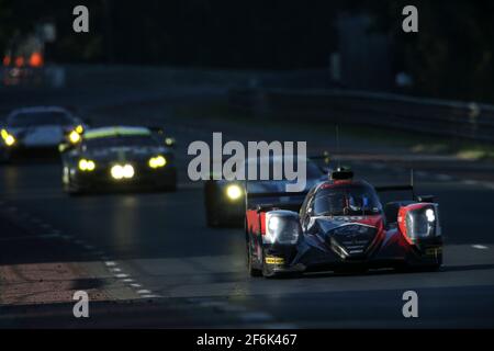 40 ALLEN James (aus), MATELLI Franck (fra), BRADLEY Richard (gbr), Oreca 07 Gibson team Griff racing, azione durante la 24 le Mans 2017 ore di gara, dal 17 al 18 giugno sul circuito di le Mans, Francia - Foto Antonin Vincent / DPPI Foto Stock