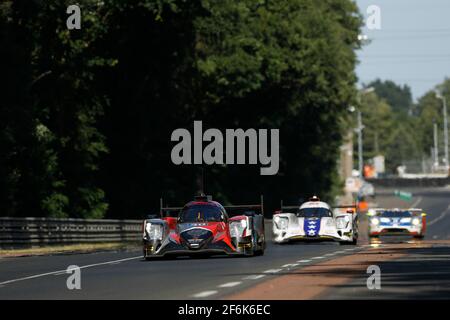 40 ALLEN James (aus), MATELLI Franck (fra), BRADLEY Richard (gbr), Oreca 07 Gibson team Griff racing, azione nel corso della 2017 le Mans 24 ore di gara e sfilata, dal 16 al 18 giugno sul circuito di le Mans, Francia - Photo Florent Gooden/DPPI Foto Stock