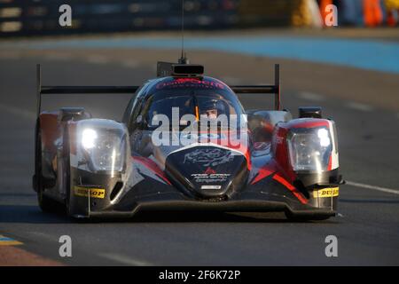 40 ALLEN James (aus), MATELLI Franck (fra), BRADLEY Richard (gbr), Oreca 07 Gibson team Griff racing, azione durante la sfilata 2017 le Mans 24 ore e gara, dal 16 al 18 giugno sul circuito di le Mans, Francia - Foto François Flamand/DPPI Foto Stock