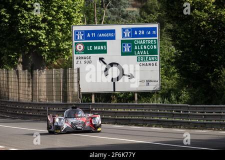 40 ALLEN James (aus), MATELLI Franck (fra), BRADLEY Richard (gbr), Oreca 07 Gibson team Griff racing, azione durante la 24 le Mans 2017 ore test day, il 4 giugno sul circuito di le Mans, Francia - Foto Antonin Vincent / DPPI Foto Stock