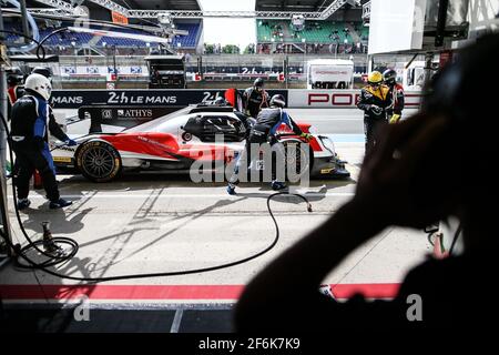 40 ALLEN James (aus), MATELLI Franck (fra), BRADLEY Richard (gbr), Oreca 07 Gibson team Griff racing, azione durante la 24 le Mans 2017 ore test day, il 4 giugno sul circuito di le Mans, Francia - Foto Antonin Vincent / DPPI Foto Stock