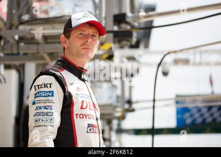 DAVIDSON Anthony (gbr), Toyota TS050 del team ibrido Toyota Gazoo Racing, ambiance ritratto durante la giornata di test di 2017 ore di le Mans 24, il 4 giugno sul circuito di le Mans, Francia - Foto Antonin Vincent / DPPI Foto Stock