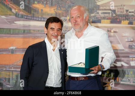 Richards David, FILLON Pierre (fra), presidente di ACO portait ambiance durante la 2017 le Mans 24 ore pesage, qualificarsi e sfilare il 11 giugno al 16 sul circuito di le Mans, Francia - Foto Antonin Vincent / DPPI Foto Stock