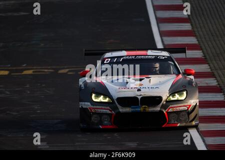 19 KLINGMANN Jens, MULLER Jorg, EDWARDS John, ONSLOW-COLE Tom, Schubert Motorsport BMW M6 GT3, azione durante la 2017 ADAC Zurigo 24 ore di Nurburgring, Germania dal 25 al 28 maggio - Foto Antonin Vincent / DPPI Foto Stock