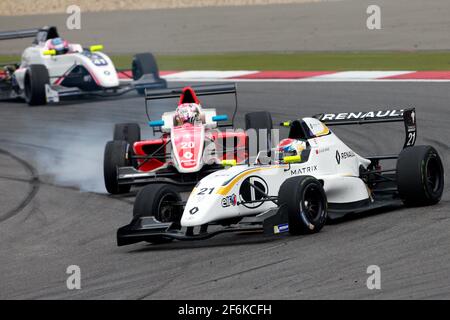 21 YUE YANG Sun (chn) Renault FR 2.0L team JD motorsport azione 20 RAZAK Najiy (mas) Renault FR 2.0L team Fortec motorsport azione durante la 2017 Formula Renault 2.0 gara di Nurburgring, Germania, dal 14 al 16 luglio - Foto Paulo Maria / DPPI Foto Stock