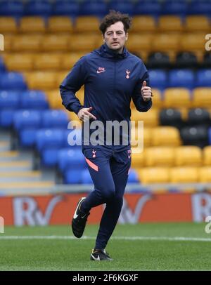 WIMBLEDON INGHILTERRA - MARZO 31: Ryan Mason di Tottenham Hotspur durante la fa Youth Cup quarto round vero e proprio tra AFC Wimbledon e Tottenham Hotspur a. Foto Stock