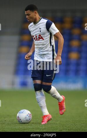 WIMBLEDON INGHILTERRA - MARZO 31: Dane Scarlett di Tottenham Hotspur under 18s durante fa Youth Cup quarto round vero e proprio tra AFC Wimbledon e Totten Foto Stock