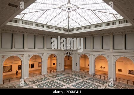 Cortile nel Brooklyn Museum of Art di New York Foto Stock