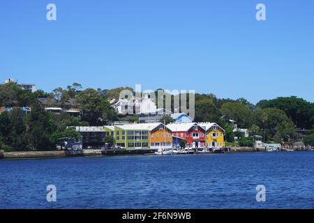 Workshop di Waterview Wharf a Balmain, patrimonio dell'umanità Foto Stock