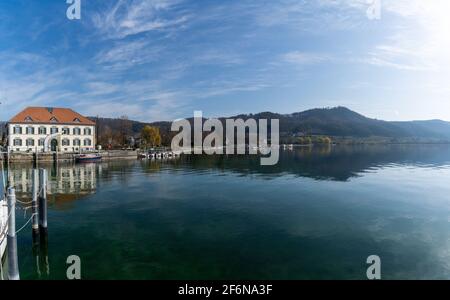 Ludwigshafen, Gerany - 31 marzo 2021: Veduta dell'abor di Ludwigshafen sul Lago di Costanza Foto Stock