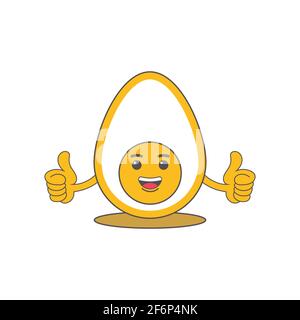 ester uovo emoticon con sorriso volti immagine vettoriale Illustrazione Vettoriale