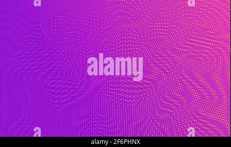 Illustrazione vettoriale orizzontale dei punti di mezzitoni colorati astratti. Illustrazione Vettoriale