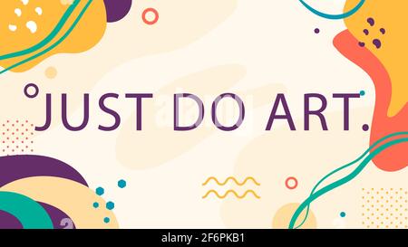 Memphis arte astratta generale sfondo desktop illustrazione vettoriale. Illustrazione Vettoriale