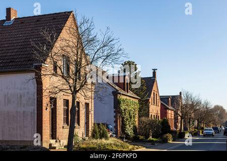 Siedlung Mausegatt, Mausegattstraße, ex colonia di mine, Mülheim an der Ruhr, Germania Foto Stock