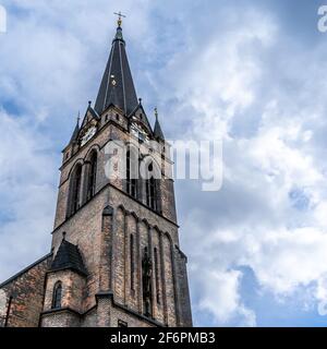 Chiesa di San Prokop (Procopio) - Kostel svatého Prokopa - sulla Sladkovskeho namesti (piazza) nel quartiere Zizkov, città di Praga, Repubblica Ceca Foto Stock