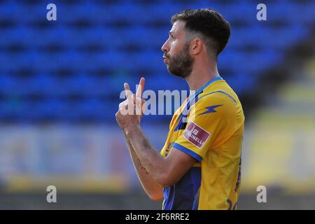 Frosinone, Italia. 02 aprile 2021. Petro Iemmello giocatore di Frosinone, durante la partita del campionato italiano Serie B tra Frosinone vs Reggiana risultato finale 0-0, partita disputata allo stadio Benito Stirpe di Frosinone. Italia, 02 aprile 2021. (Foto di Vincenzo Izzo/Sipa USA) Credit: Sipa USA/Alamy Live News Foto Stock