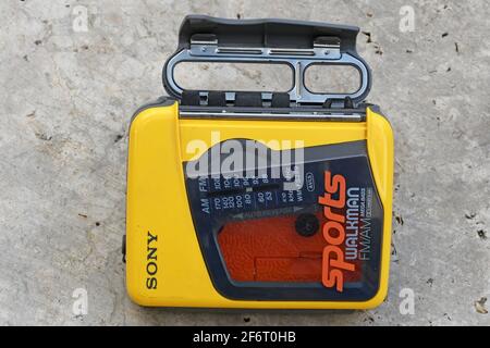 WALKMAN® Sony, retro utilizzato Foto Stock