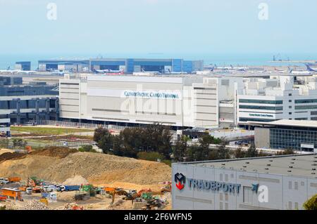 Cathay Pacific Cargo Terminal (國泰航空貨運站), Aeroporto Internazionale di Hong Kong Foto Stock