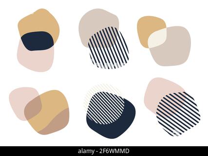 Un insieme di forme astratte Illustrazione Vettoriale