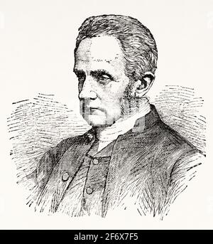 Ritratto di Arthur Penrhyn Stanley (1815-1881) conosciuto come Dean Stanley, sacerdote anglicano inglese e storico ecclesiastico. Decano di Westminster dal 1864 al 1881. Co-fondatore del Fondo per l'esplorazione della Palestina. Regno Unito, Inghilterra. Europa Foto Stock